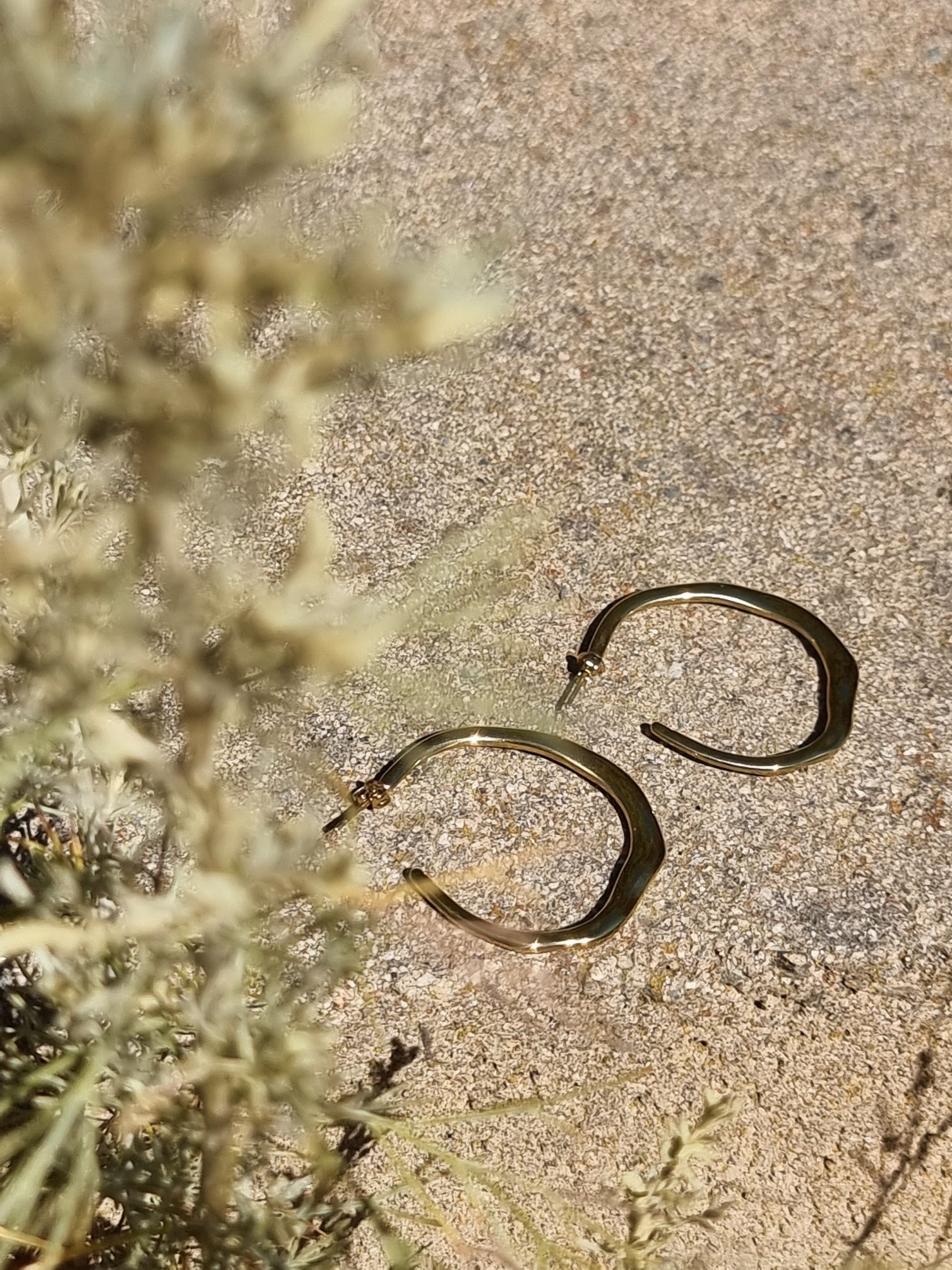 Liquid gold earrings